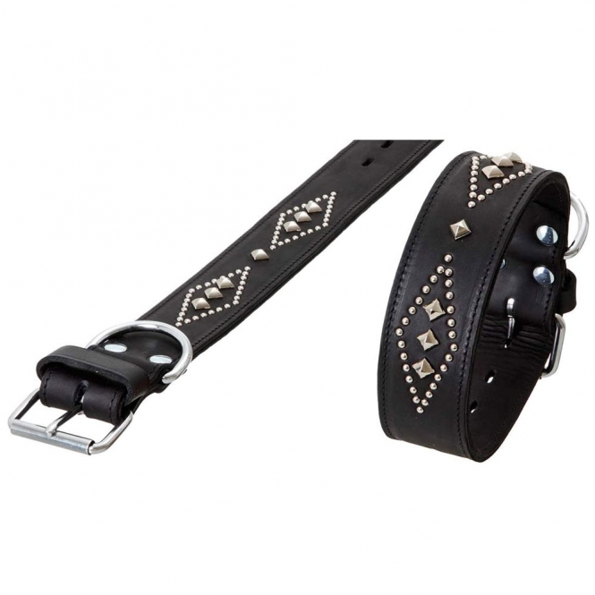 Karlie RONDO Halsband doubliert mit Ziernieten - 70cm/50mm