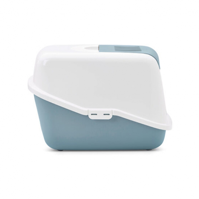 Savic Katzentoilette Nestor - weiß/blau – Bild 3