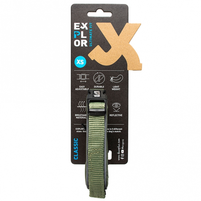Duvoplus EXPLOR Ultimate Fit Comfy Halsband Classic - Undercover Green - XS - 30-33cm – Bild 3