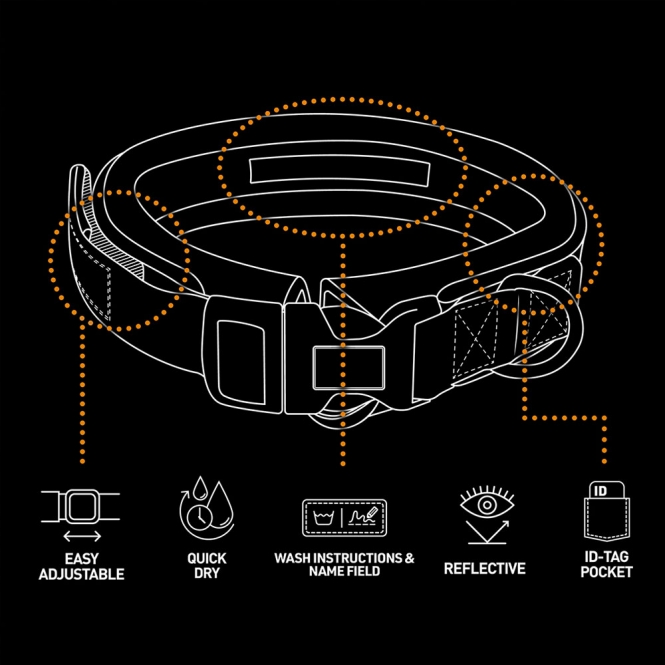 Duvoplus EXPLOR Ultimate Fit Comfy Halsband Classic - Undercover Green - S - 34-38cm – Bild 4