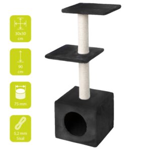 EBI Kratzbaum Classic Palazzo - schwarz