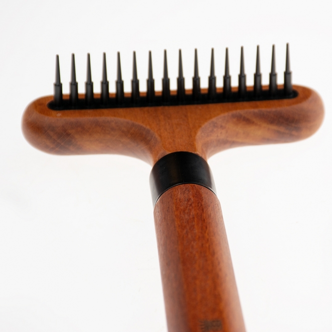 EBI Noir Japandi Entwirrungsharke mit rotierenden Zinken – Bild 3