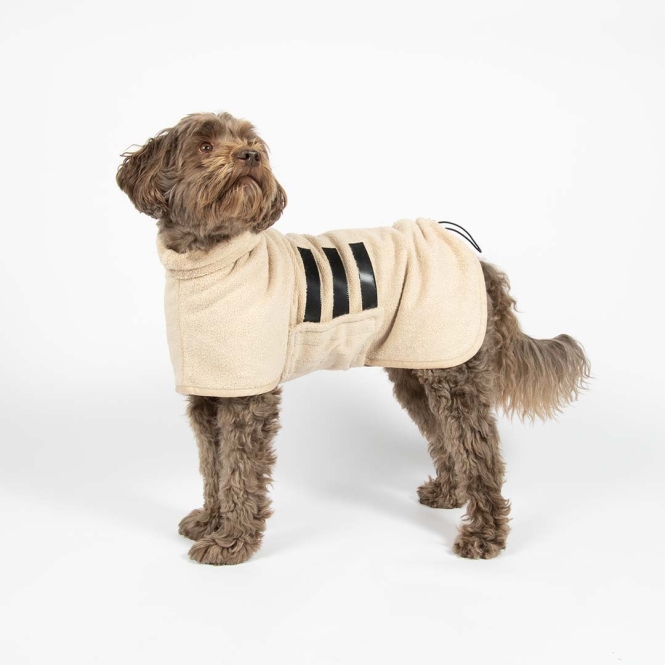 EBI Noir Japandi Bademantel - beige - XL - 78x43cm – Bild 3