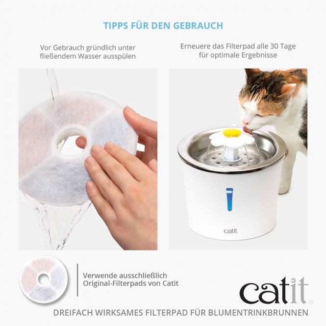 Catit Triple Action Filter rahmenlos - 6 Stück – Bild 3
