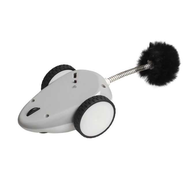 Duvoplus Cat Toy Race 'n chase Maus - weiß – Bild 3