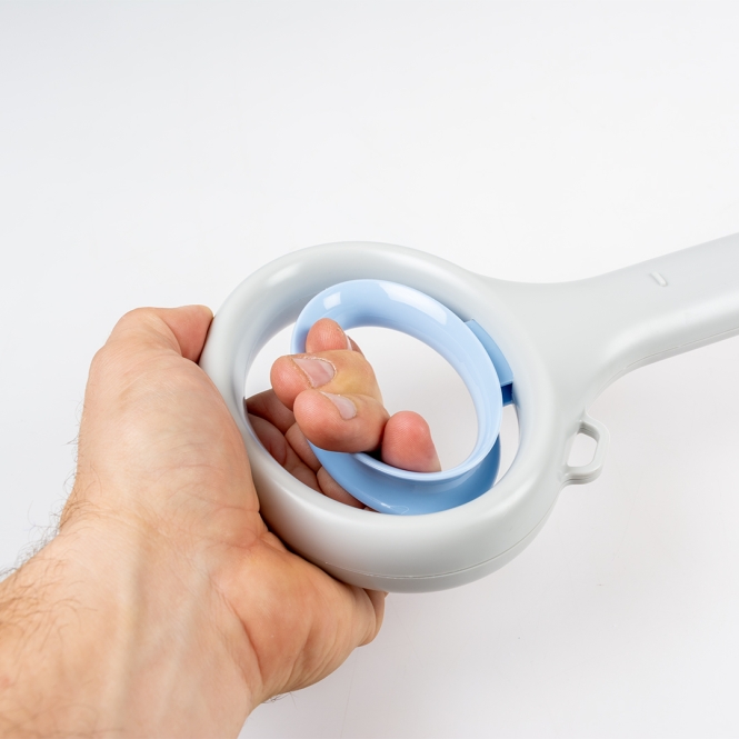 Duvoplus faltbare Kotschaufel - grau/blau – Bild 3