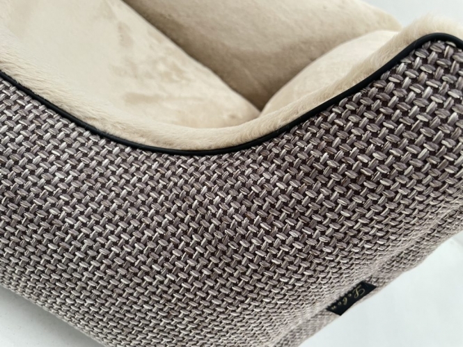 Lebon Hundebett Louis PLUS - Braun - 100 x 75 cm – Bild 3